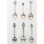 Hallmarked  Silver Regimental Spoons