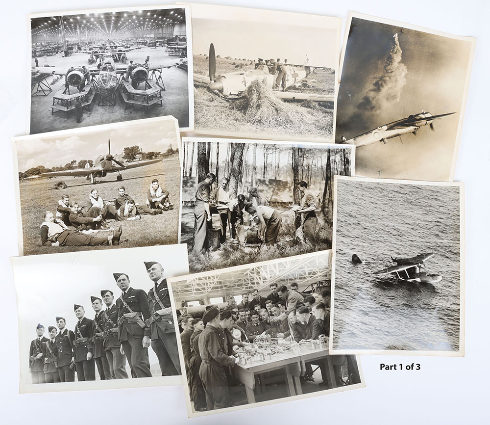 Grouping of WW2 Press Photographs of Royal Air Force Interest