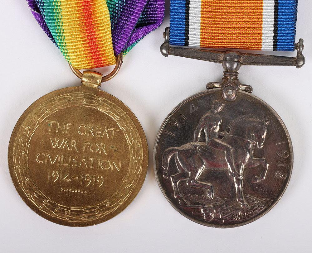A Great War Royal Navy pair of medals to an Acting Engine Room Artificer 4th Class - Bild 3 aus 4