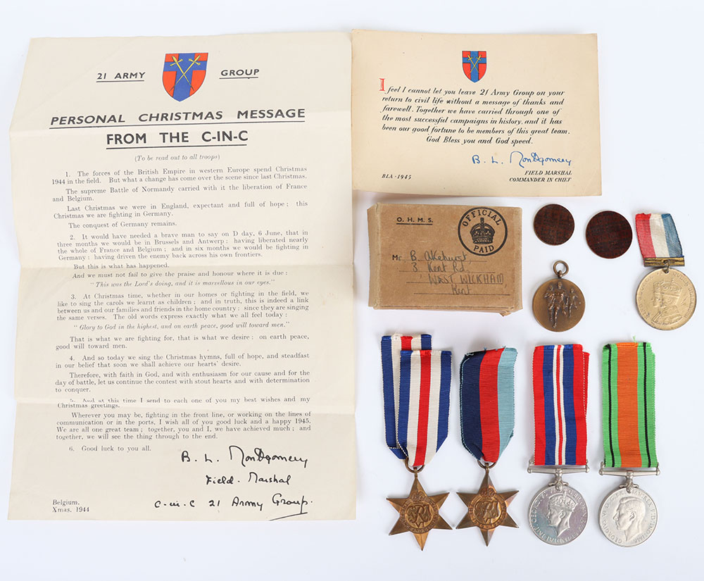 WW2 British Campaign Medal Grouping