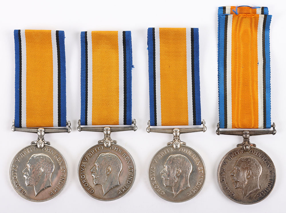 4x WW1 British War Medals