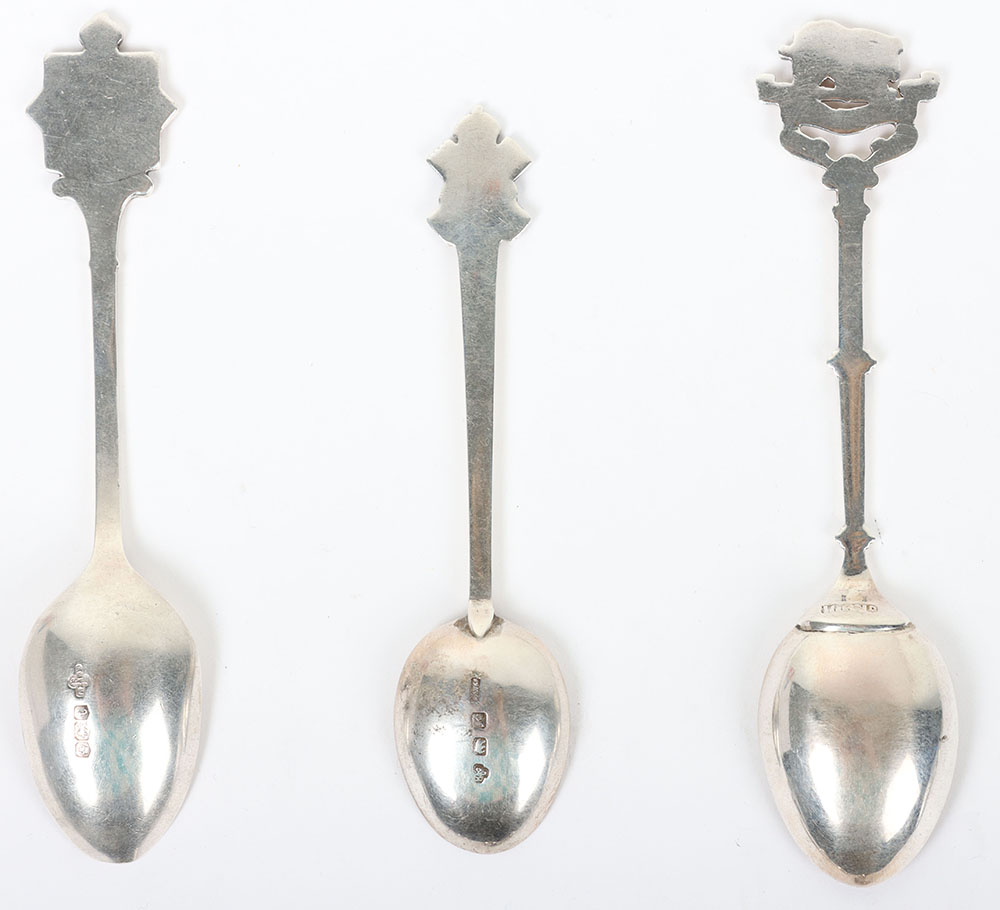 Hallmarked  Silver Regimental Spoons - Bild 5 aus 6