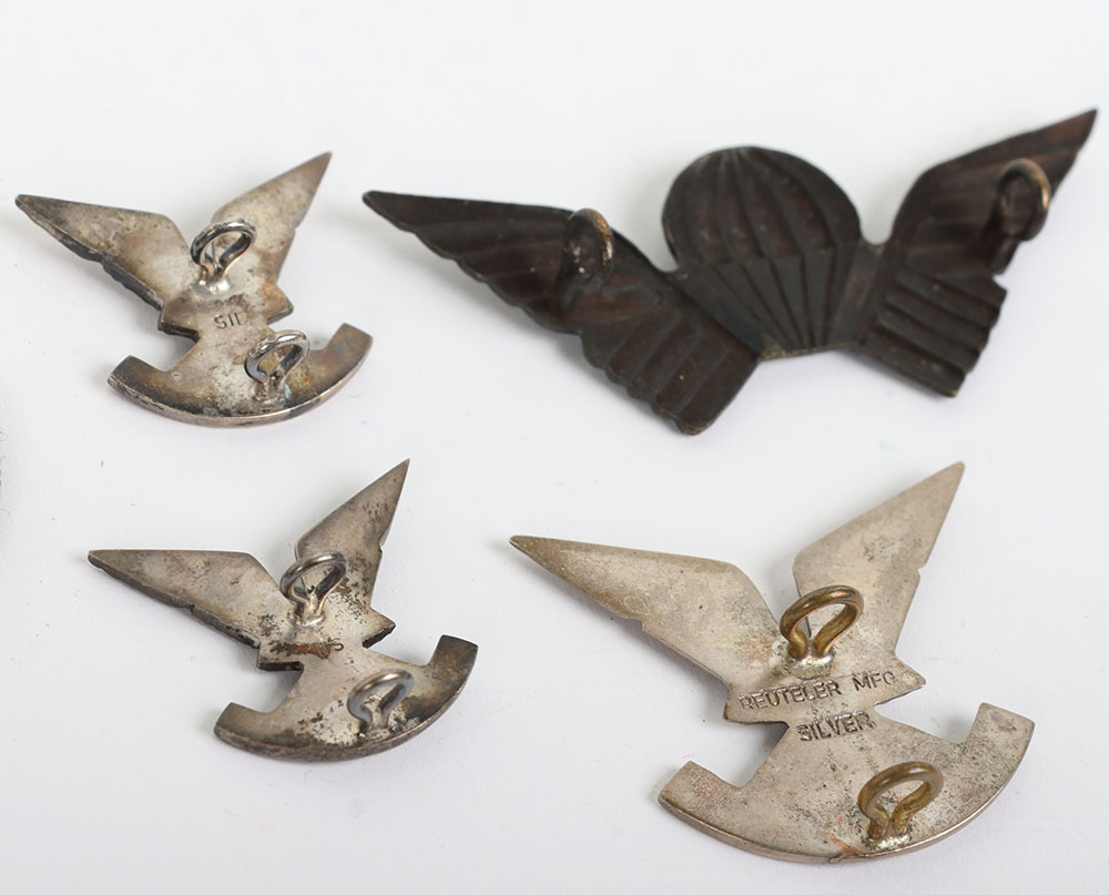Pre 1980 UDI era Rhodesia, Selous Scouts silver Reutler maker beret badge and pair of collar badges - Image 4 of 4