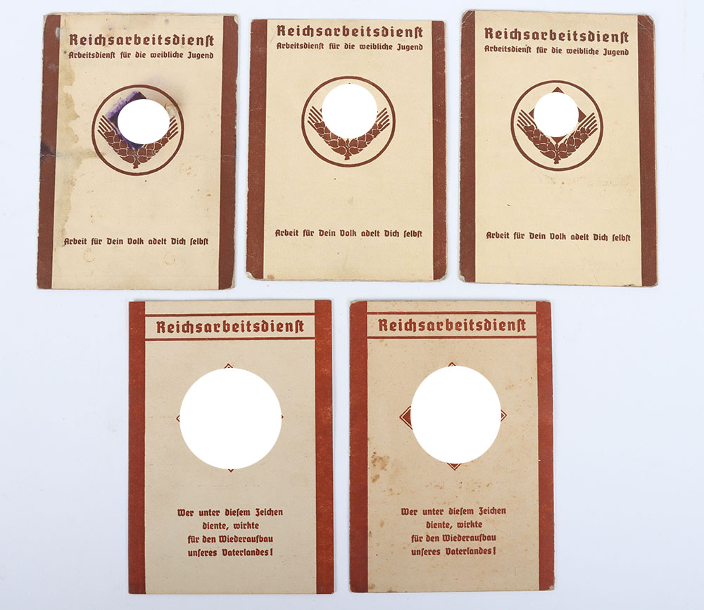 Third Reich German RAD Identity Cards