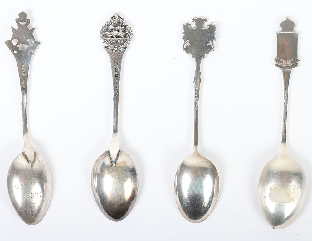 Hallmarked  Silver Regimental Spoons - Image 6 of 6