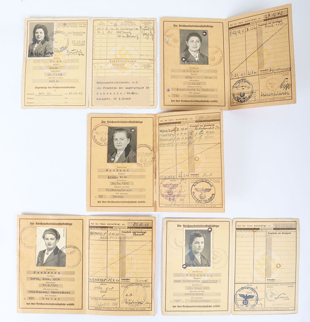 Third Reich German RAD Labour Service Female Identity Cards - Image 4 of 5