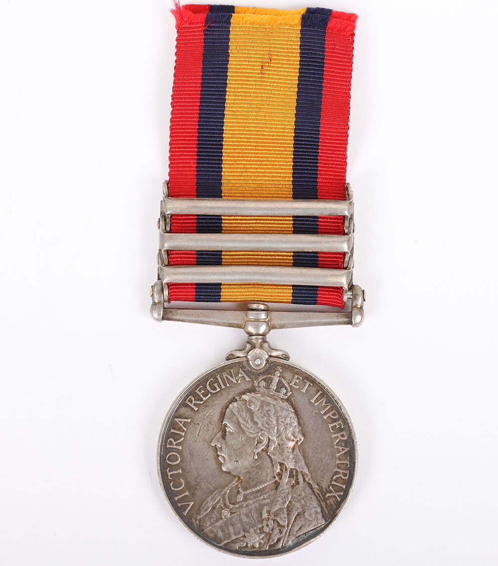 British Boer War Queens South Africa medal Welsh Regiment - Image 3 of 5
