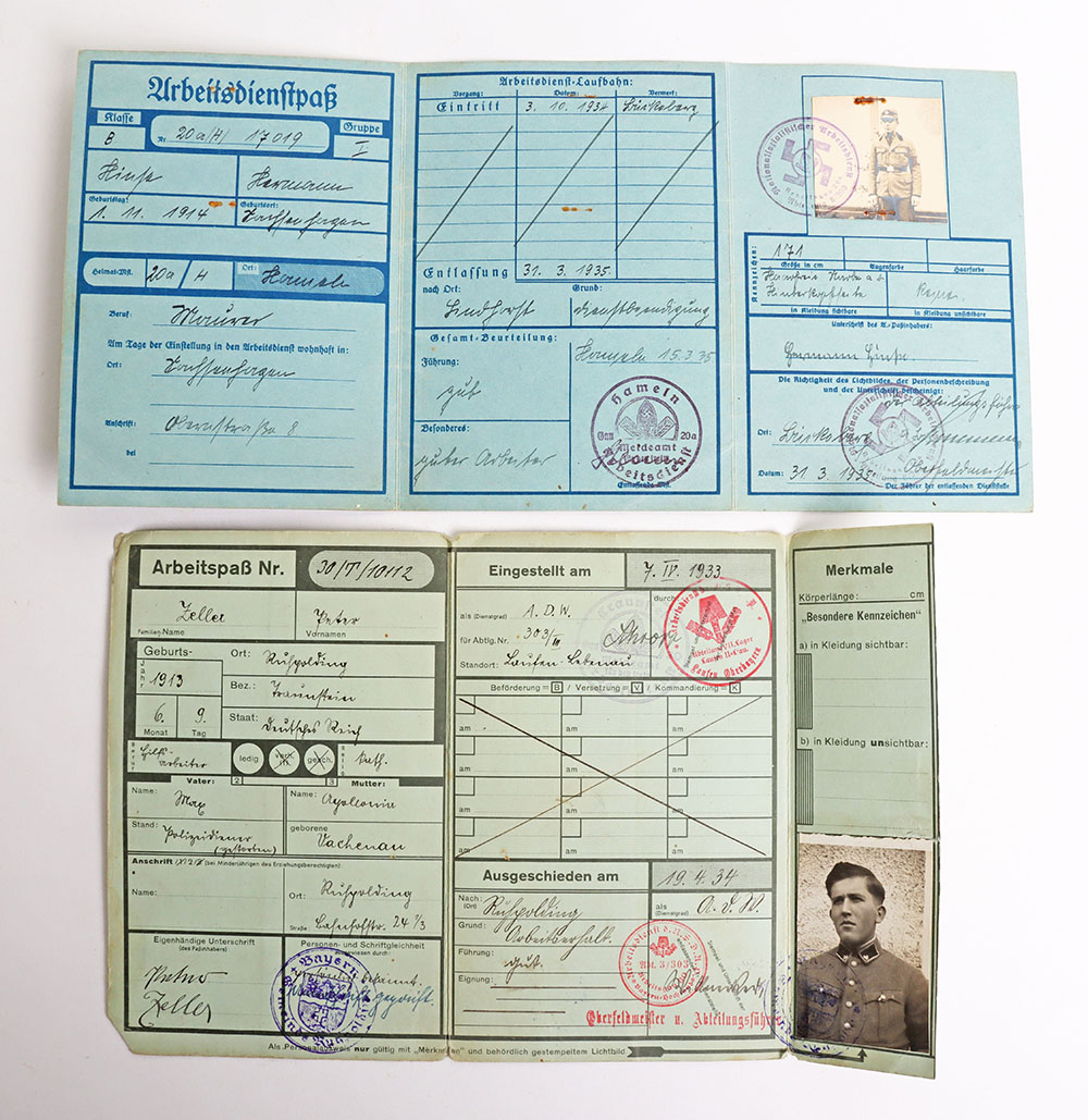 Third Reich German RAD Labour Service Identity Cards - Image 5 of 6