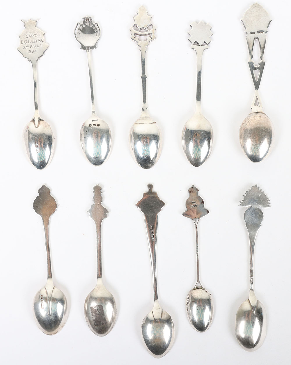 Hallmarked  Silver Regimental Spoons - Bild 4 aus 6