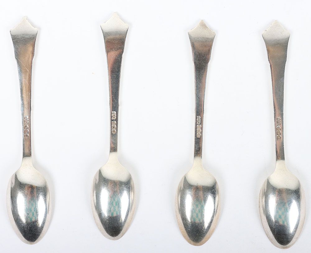 Hallmarked  Silver Regimental/ Shooting Spoons - Bild 6 aus 6