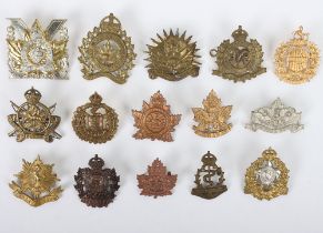 Grouping Of Canadian cap badges