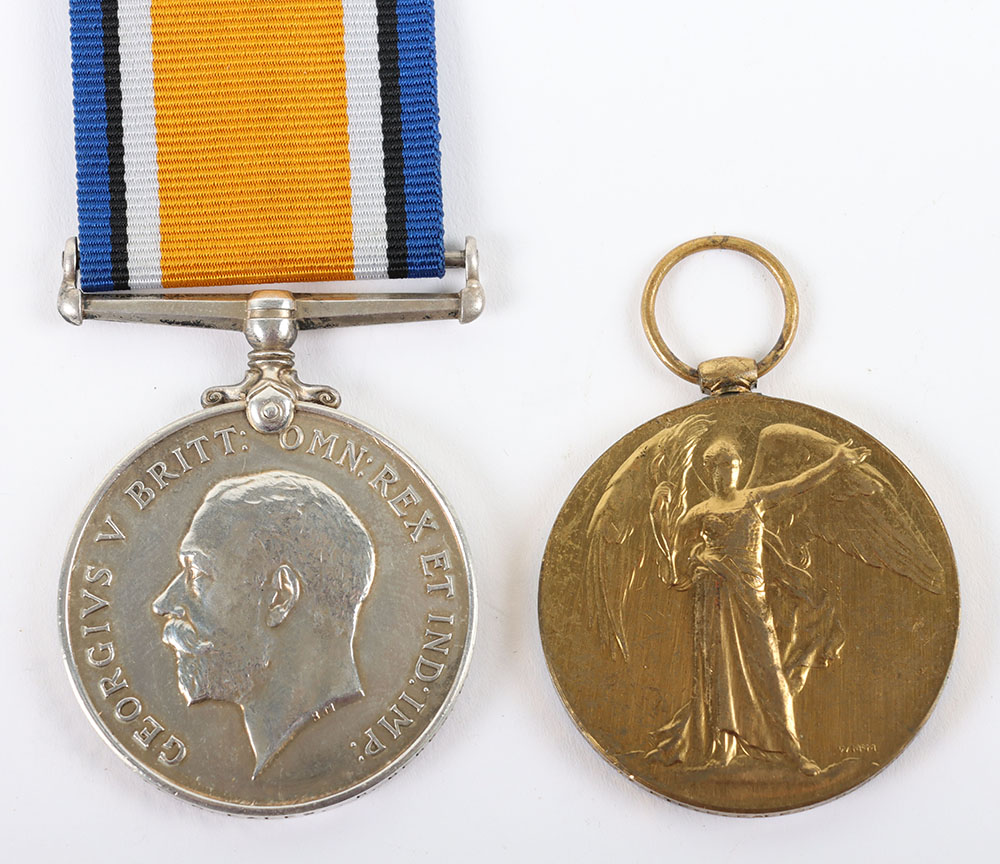 WW1 British August 1917 Killed in Action Medal Pair Royal Berkshire Regiment