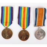 A family group of 3 Great War medals to the Bowen brothers from Camberwell, one of whom died of woun