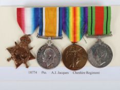 A group of 4 medals covering service in both World Wars