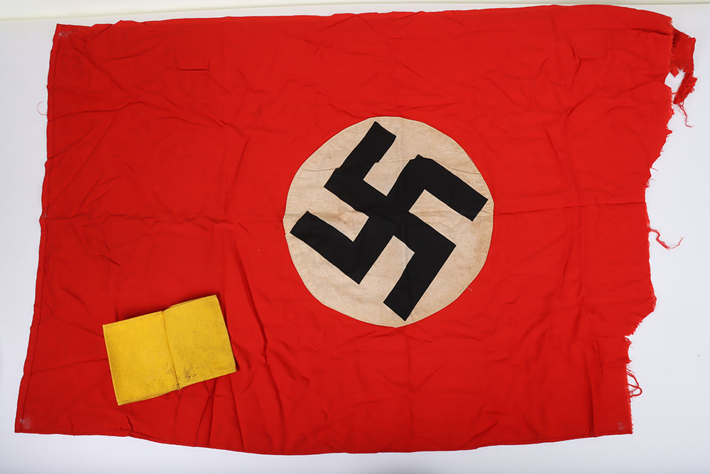 WW2 German NSDAP Party Flag and Armband - Bild 5 aus 7