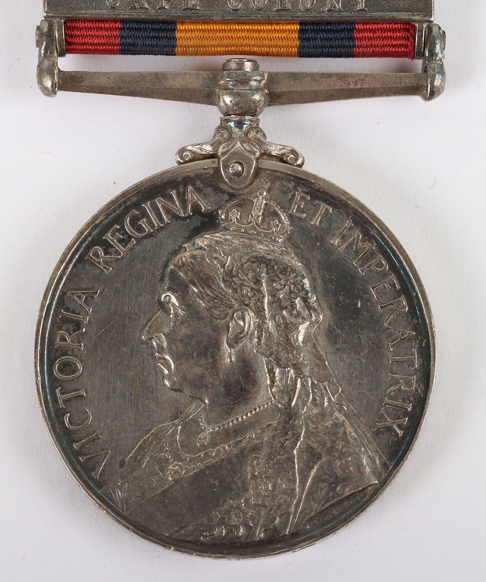 An interesting 3-clasp Queens South Africa medal to a recipient in the Leinster Regiment who was sen - Bild 3 aus 6