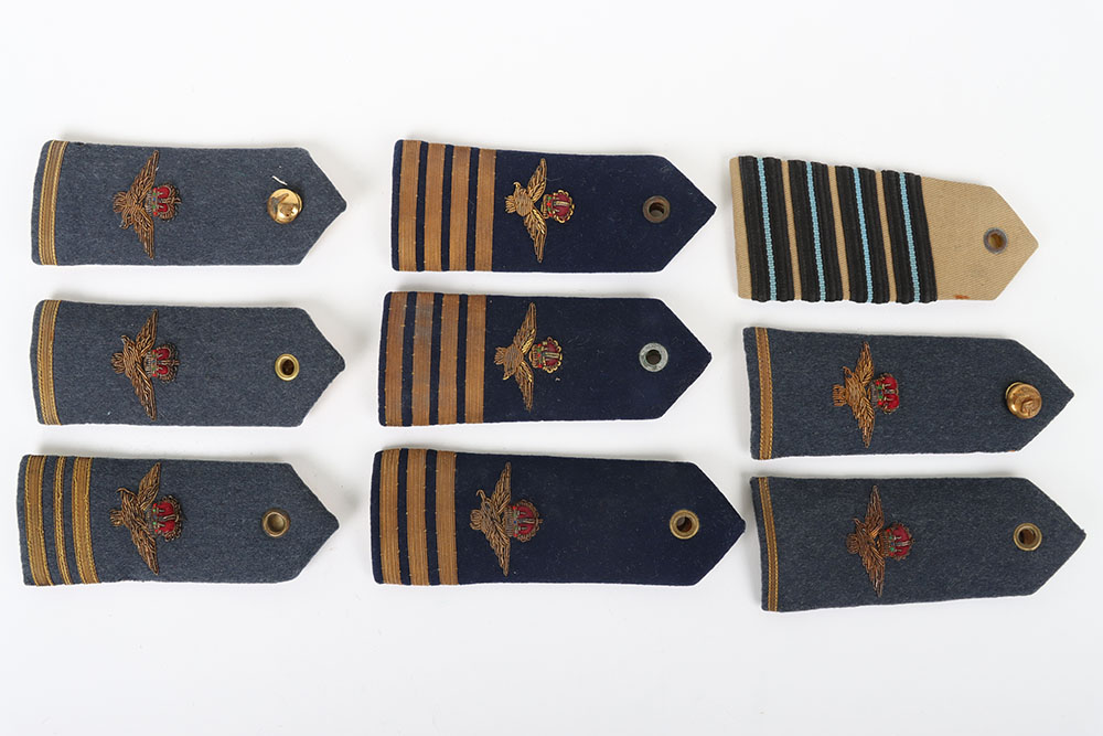 Selection of Royal Australian Air Force & Royal Air Force shoulder boards