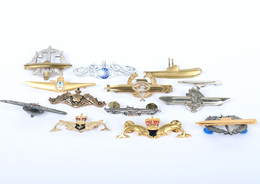 Large collection of various Nationalities Submariner badges - Image 2 of 3