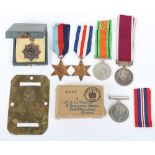 British WW2 Campaign and Regular Army Long Service Medal Group Royal Tank Corps / Royal Armoured Cor