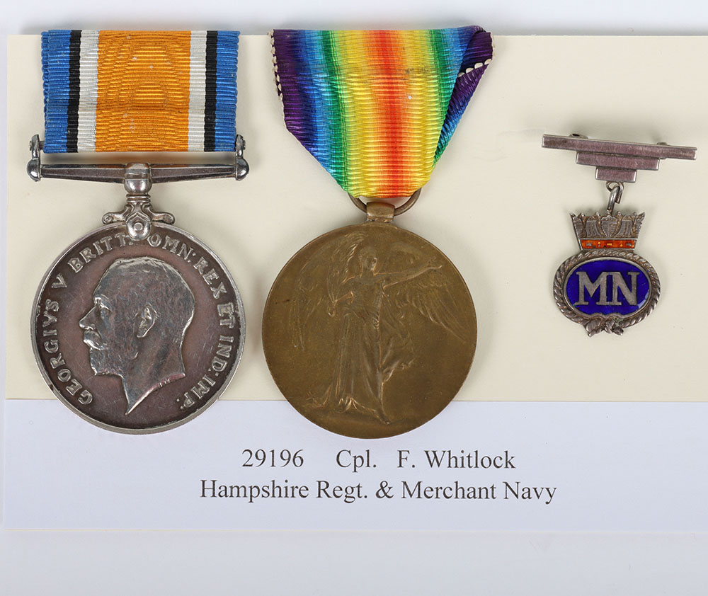 A Great War pair of medals to the Hampshire Regiment