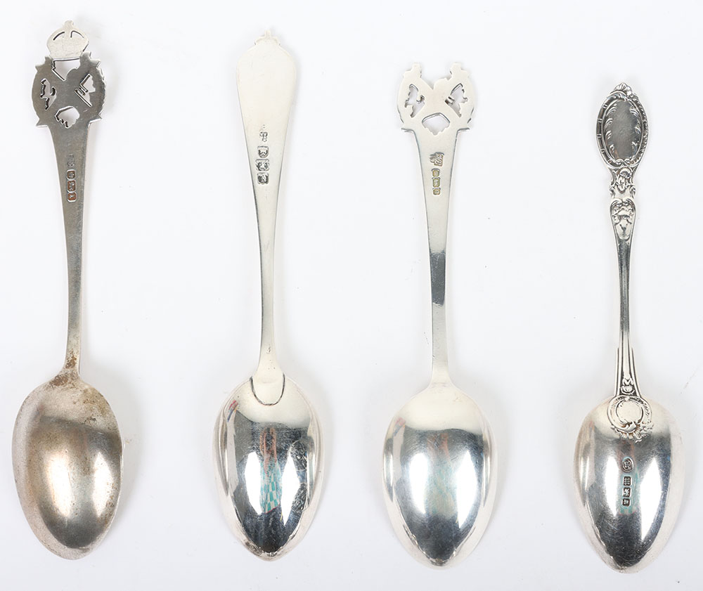 Hallmarked  Silver Regimental Spoons - Image 5 of 6