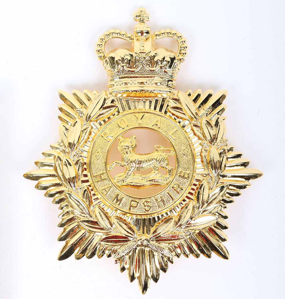 Royal Hampshire Regiment Bandsman Helmet Plate - Image 3 of 5