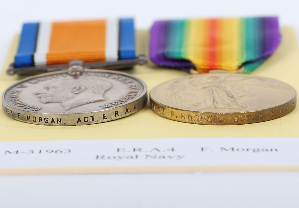 A Great War Royal Navy pair of medals to an Acting Engine Room Artificer 4th Class - Image 4 of 4