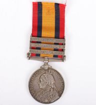 British Boer War Queens South Africa medal Welsh Regiment