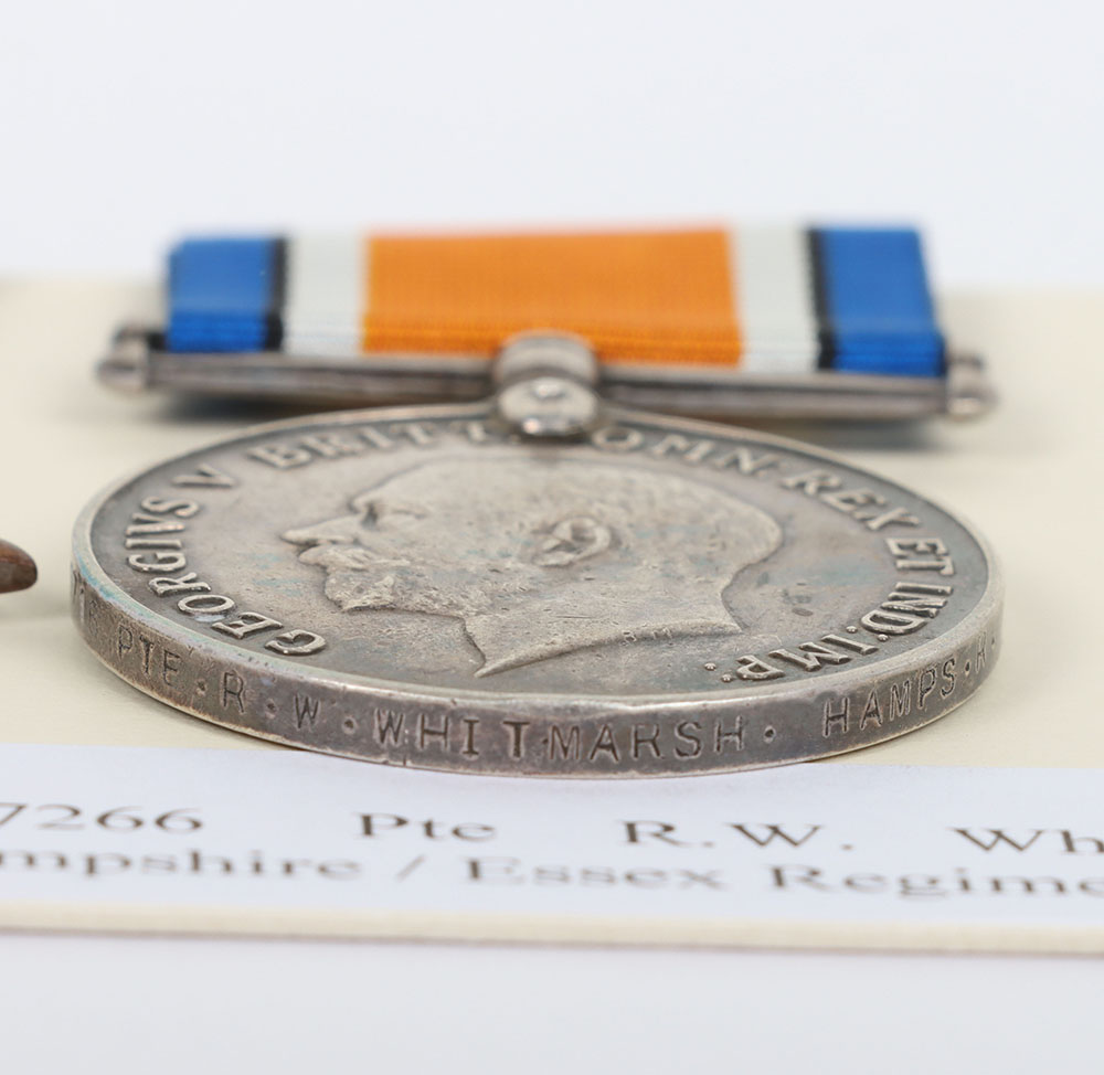 WW1 1914 Star pair of medals for service in the Hampshire Regiment - Image 4 of 4