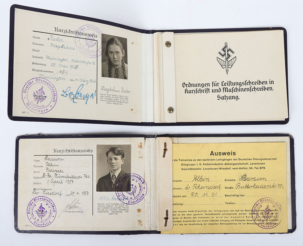 German Third Reich Stenographers Books - Image 4 of 4