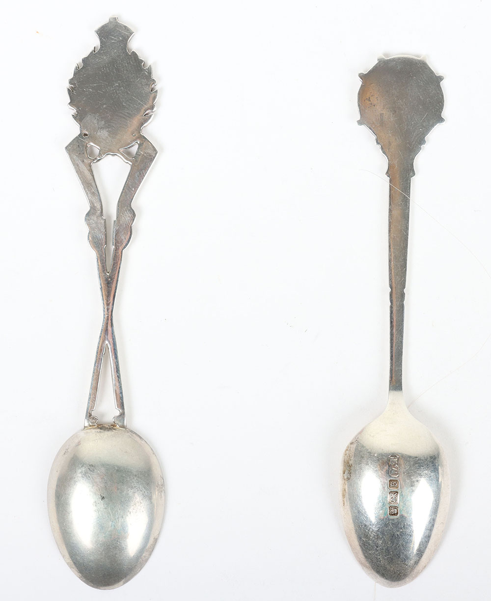 Hallmarked  Silver Regimental Spoons - Bild 6 aus 6