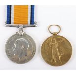 WW1 British Medal Pair East Surrey Regiment