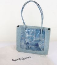 Stuart Weitzman for Russell & Bromley Denim Shoulder Bag