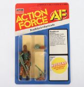 Vintage Action Force G.I. Joe Series 3 Roadblock Action Figure Palitoy Hasbro 1982-83 sealed carded,