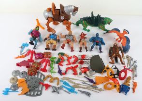 Vintage 80s Masters of the Universe Motu action figures, weapons, accessories, vehicle and playset p