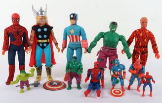 Vintage Marvel Dolls Action Figures Comic Mego 1973, Comic Action Heroes 1975,