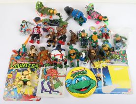 Vintage Teenage Mutant Ninja Turtles action figures, cardbacks, vehicles, weapons, accessories Playm