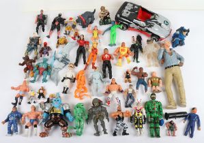 Vintage and Modern action figures,