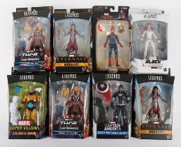 Seven Marvel Legends action figures Hasbro boxed sealed.