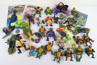 Vintage Teenage Mutant Ninja Turtles action figures, cardbacks, vehicles, weapons, accessories Playm