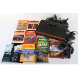 Vintage Atari Video Computer System console with Nine games,