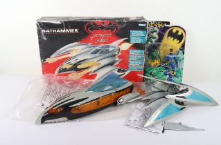 Batman and Robin Bathammer Vehicle boxed 1997 Kenner and Batman Sling Strike Nightwing action figure