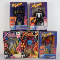 Marvel Universe, Toy Biz 90s Spiderman animated series comics 10 inch Tall Boxed Action Figures,