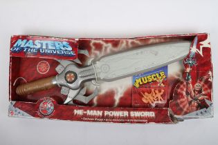 Scarce 200x Masters of the Universe He-Man Power Sword Electronic lights and sound boxed by Mattel,