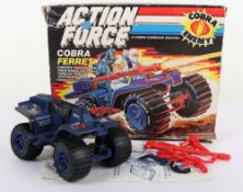 Vintage G.I. Joe Action Force Cobra Ferret vehicle boxed, Hasbro 1985,  
