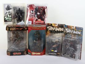 Six Spawn action figures, McFarlane Toys,