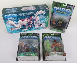 Four 200X Masters of the Universe Vs The Snakemen Boxed action figures and vehicles by Mattel 2003,