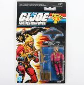 Vintage Scarce G.I. Joe The Action Force Voltar action figure carded sealed, Hasbro 1988. 