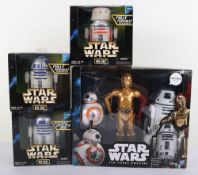 Four Star Wars Droids Action Figures Dolls Boxed Hasbro.