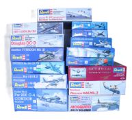 Fifteen Revell 1:72 scale plastic model Aircraft kits,
